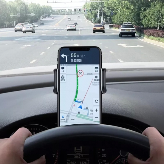 Car Mobile Phone Holder Easy Clip Mount Stand Panel Multi-Functional Universal Dashboard GPS Navigation Bracket Holder