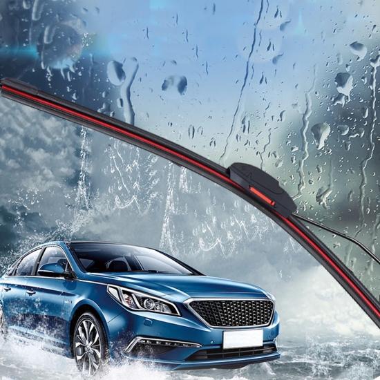 Universal Car Windshield Wiper Blades Double Layer Soft Rubber Automotive Replacement Wipers Easy to Install 16-quot; 18-quot; 22-quot; 24-quot; 26-quot;