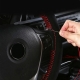 Fur Steering Wheel Cover For Car Universal 38cm Braided Car Steering Wheel Protection Cover Leather Anti Slip Interior Parts