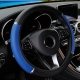 Car Steering Wheel Cover pu Leather Flash Bar Comfortable Elastic Band Handle Cover Car Interior Accessories 3-38CM