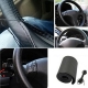 Car Steering Wheel Braid Cover Needles And Thread PU Leather Car Covers Suite DIY Texture Soft Auto Accessories Black 37-38cm