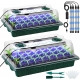 2 Packs, Seed Starter Trays With High Dome Germination Kit - 80 Cells, 4 LED Grow Lights, Smart Timer -amp; 3 Modes For Home Gardene