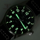 Tandorio 39mm NH35A 20bar Automatic Dive Pilot Men-s Watches Sapphire Glass Green Luminous Dial Leather Strap Screw Crown