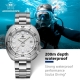 ADDIESDIVE Automatic Mechanical Watch Man Silver Premium Business Casual Waterproof Watch NH35A 316L Stainless Steel Men-s Watch