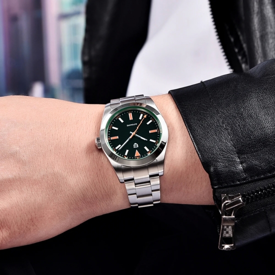 PAGANI DESIGN Men-s Watches Top brand Luxury Mechanical  Green Sapphire Glass Automatic Watch Men NH35A Stainless Sports Clock