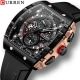 CURREN Top Brand Men-s Watches Luxury Square Quartz Wristwatch  Waterproof Luminous Chronograph Watch for Men Date Clock
