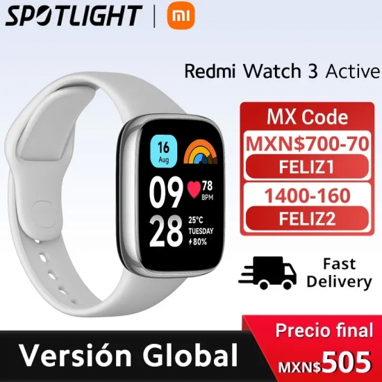 [World Premiere] Xiaomi Redmi Watch 3 Active1-83-- LCD Display Blood Oxygen Heart Rate Bluetooth Voice Call 100+ Sport Modes