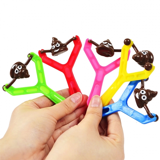 Set of 12 Fun Colorful Shooting Fake Poop Toys For Kids Birthday Party Favor Bag Piñata Filler Boys Girls Party Gifts Supplies