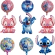 Disney Lilo-amp;Stitch themed birthday party decoration cartoon helium latex balloon baby shower party supplies childrens toys gifts