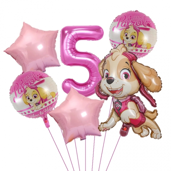 Paw patrol Dog balloon Chase Skye Marshall boy girl Birthday party decoration aluminum film balloon Children-s party supplies
