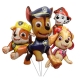 4pcs Cartoon Paw Patrol themed party decoration supplies Rescue dog Chase Marshall aluminum foil balloon childrens birthday gift