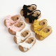 Newborn Infant Baby Girl’s Ruffles Open Toe Sandals, Spring And Summer