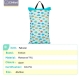 Elinfant 40*70cm Large Hanging Wet-Dry Pail Bag for Cloth Diaper Laundry With Two Zippered Waterproof diaper bag baby nappy pack