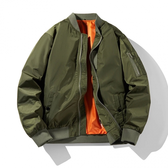New Military Jacket Men-s Slim Bomber Jacket Spring Autumn R Men Outerwear Ma-1 Aviator Pilot Air Bomber Jackes and Coat Male