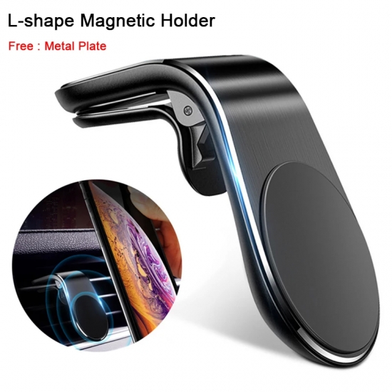 Universal Magnetic Car Phone Holder in Car Phone Stand Clip Mount Car Magnetic Phone Holder for iPhone 15 14 Pro Samsung Xiaomi