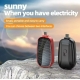 1200mAh Mini Power Bank Solar Keychain Emergency Power Banks for Phone  Android Mobile Phones Compact Solar Pocket Power Charger