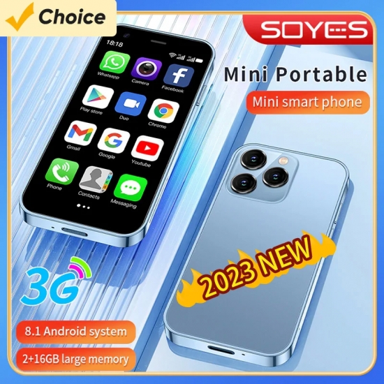 2023 NEW SOYES XS15 Mi Phone SmartPhone Android 8-1 3-0-- Dual SIM Standby 3G Mobile Phone Wifi GPS Play Store 2GB 16GB