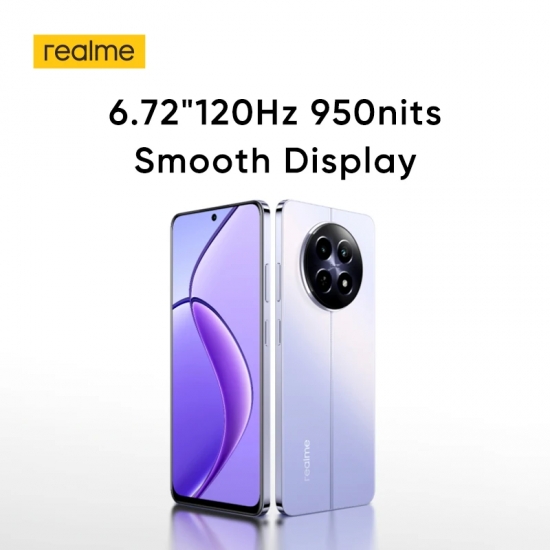realme 12 5G Smartphone 108MP 3X Zoom Portrait Camera 6-72-quot;120Hz 950nits Smooth Display MediaTek Dimensity 6100+ 5G Processor