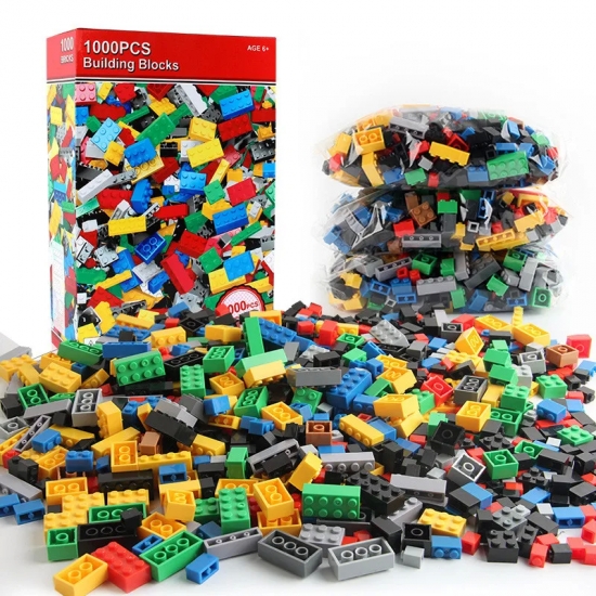 1000 DIY creative building blocks bulk set Urban Classic building blocks Assembled birthday gift children-s educational toys