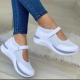 Round Head Knitted Women-s Thick Sole Single Shoes Women-s Large Size 36-43 Grid Casual Women-s Shoes Sneakers Women