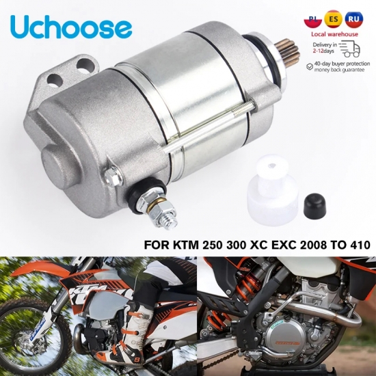 12V Motorcycle Starter Motor Electric Starter Motor For KTM 250 300 XC EXC 2008 - 2016 Heavy Duty 410 Motor Boot Starter