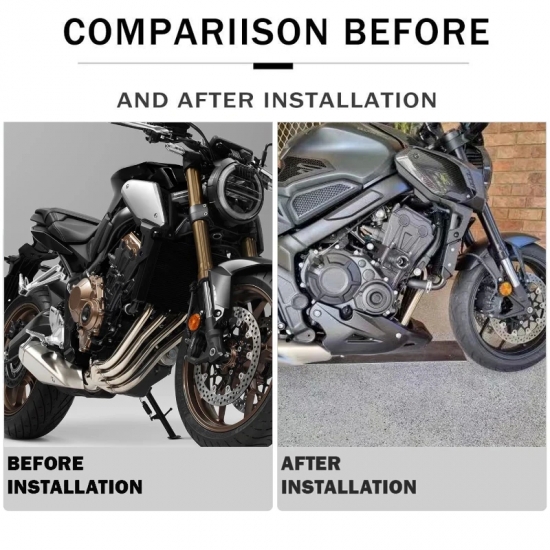 225,226,754 | Motorcycle Belly Pan Engine Spoiler Lower Fairing Body Frame Panel Protector Fit for Honda CB650FE CB650F 14-20 CB650R 2019-2023