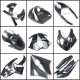 225,226,754 | Gokom Racing Motorcycle Parts Carbon Fiber full Body Frames Protection Covers Fender Mugger Hugger Side Parts For Aprilia RS660