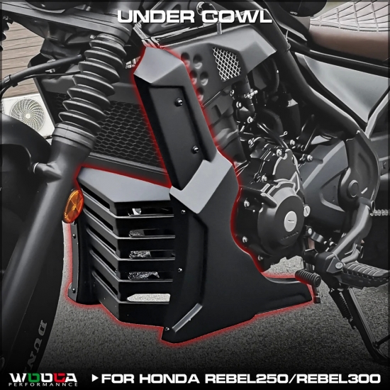225,226,754 | WOOGA Under Cowl Set For Honda Rebel 250 300 CMX250 CMX300 Undercowl Side Belly Pan Body Lower Fairing Engine Cover Spoilers