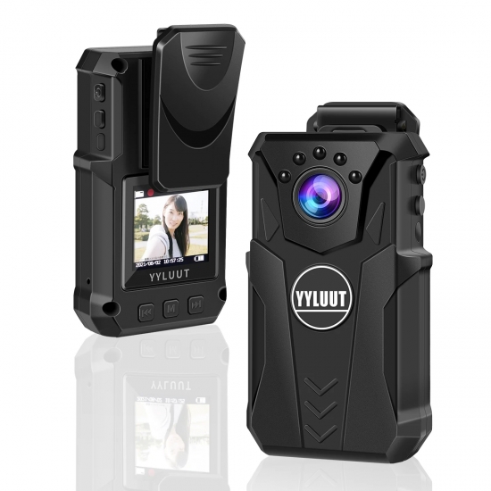 YYLUUT mini body camera，Full HD 1080P portable night vision police collar camera，sound record，take picture，video recorders