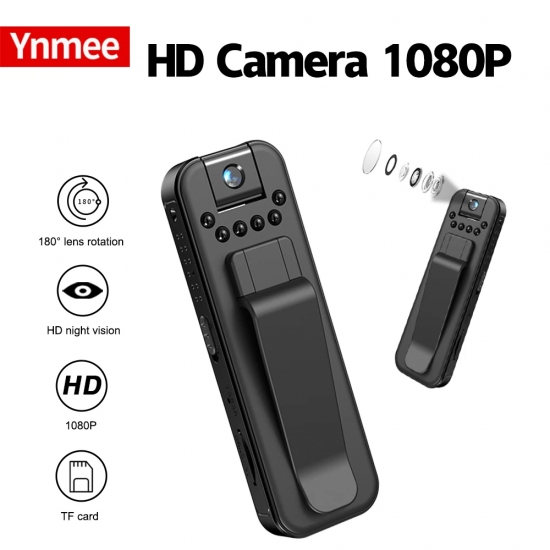 Ynmee MD14 1080P Mini Camera Portable Small Digital Video Recorder Police Body Cam Night Vision Surveillance Miniature Camcorder