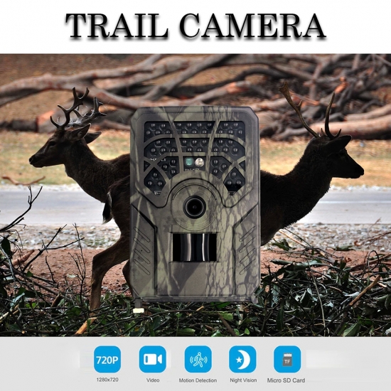 Wild Trail Camera Infrared Night Vision Motion Wildlife Camera Monitor Weatherproof Tracking Surveillance Photo Traps