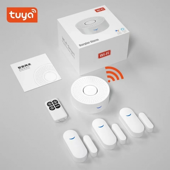 Tuya Wifi Smart Home Alarm System 433mhz Burglar Security Alarm Siren Smart Life App Control Wireless Home Alarm Kits