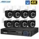 8MP 4K PTZ Security Camera System Kit Face Human Detection Audio Alarm Recording POE NVR CCTV Outdoor Home Video Surveillance