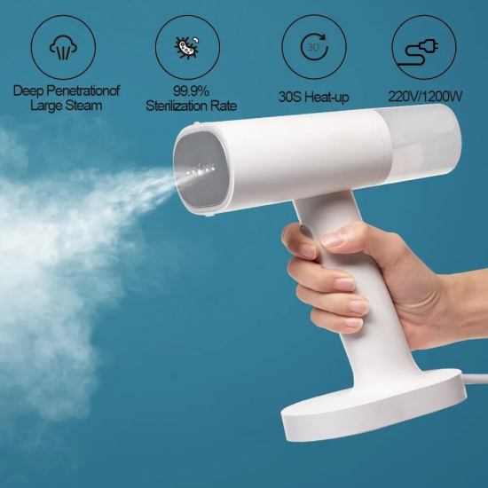 XIAOMI MIJIA Garment Steamer Iron Portable Steam Cleaner Home Electric Hanging Mite Removal handheld Steamer Garment for clothes