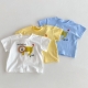 INS Summer Clothes Infant Baby Boys Lion Print T-shirts Kids Cotton Tees Newborn Toddler Girl Short Sleeve T Shirts Tops Outfits