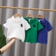 Fashion Polo Kids Boys Summer Short Sleeve Polo Shirts Toddler Baby Boy Casual Shirt School Outwear Top Children Clothes 2-12+y