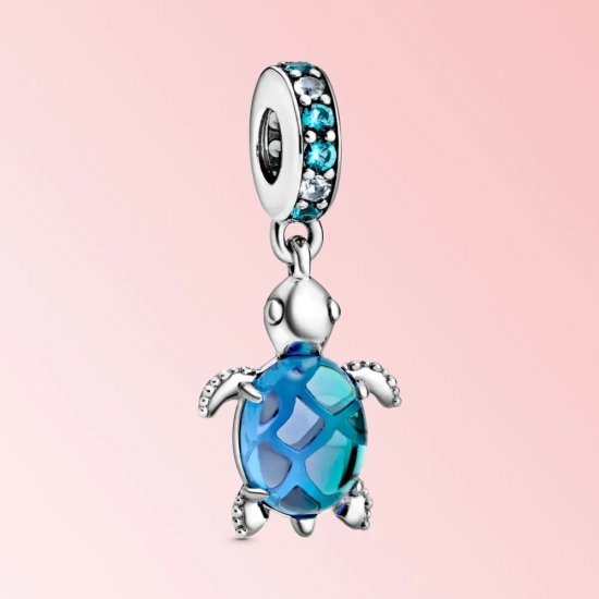 2023 NEW Murano Glass Cute Octopus Dangle Charm  Fit Bracelet Women Fashion Collection DIY Silver Plated Jewelry