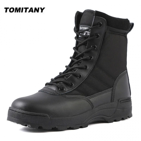Tactical Boots Men Boots Special Force Desert Combat Boots Outdoor Hiking Boots Ankle Shoes Men Work Safty Shoes