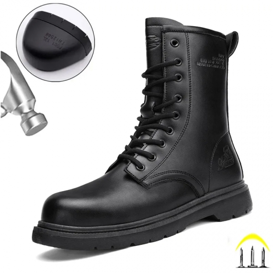 Winter Men Work Safety Shoes Warm Safety Boots Anti-smash Anti-stab Work Shoes Steel Toe Shoes Male Work Boot Indestructible