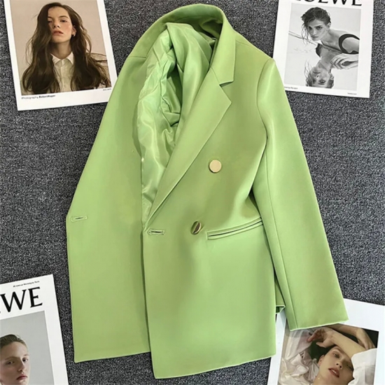 Spring Autumn Solid Color Suit Elegant Korean Casual Women-s Blazers New Fashion Luxury Female Coats Splice Office lady Clothes