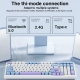 Aula F99 Gaming Mechanical Keyboard Three Mode 2-4g Wireless Bluetooth Wired Hot Swap PBT Gasket RGB For Games Typing 99 Keys