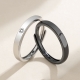 New Simple Couple Rings Silver Color Sun Moon Adjustable Open Ring For Women Men Wedding Fashion Jewelry Gifts