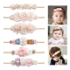 3pcs-set Baby Girl Headband Newborn Elastic Flower Toddler Hair Band Kids Headwear Nylon Soft Hairbands Child Hair Accessories