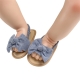 Baby Girls Bow Knot Sandals Summer Soft Sole Flat Princess Dress Shoes Infant Non-Slip First Walkers Footwear
