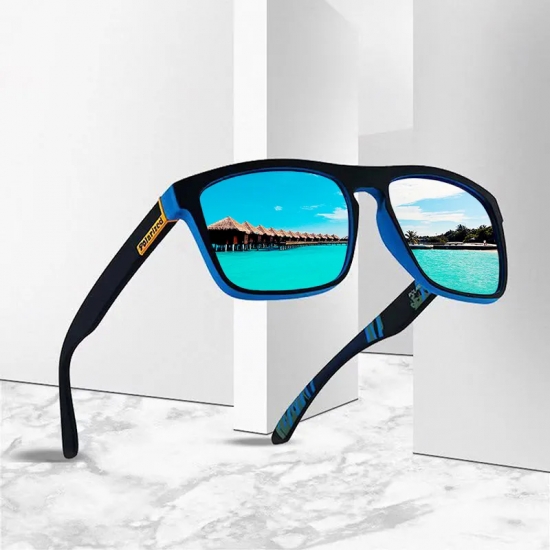 New Fashion Guy-s Sun Glasses Polarized Sunglasses Men Classic Design Mirror Square Ladies Sun Glasses Women