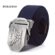 BOKADIAO Men-amp;Women Military Canvas Belt Luxury U-S-AIR FORCE Metal Buckle Jeans Belt Army Tactical Belts for Men Waistband Strap