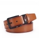 Men-s PU Leather Alloy Pin Square Buckle Belt BusinessLeisure Belts 2023 Fashion Black Coffee Brown WaistBelts for Men