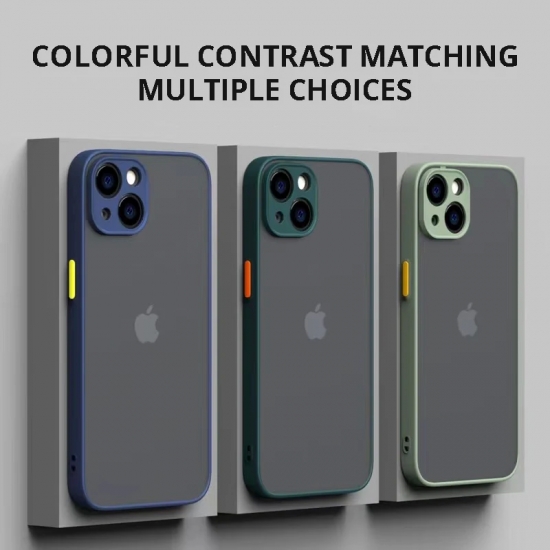 Matte Phone Case for iPhone 14 13 12 15 Pro Max Mini Luxury Soft Silicone Shockproof Case for IPhone X XS Max XR 6 7 8 Plus SE