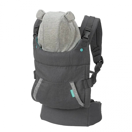 Newborn to Toddler Baby Carrier Ergonomic Infant Carrier with Hip Seat Lumbar Support Multi-Position Front and Back Carry