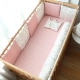 Baby Bedding Set For Newborns Nursery Decoration Thick Soft Crib Bumper Detachable Kids Cot Cushion Pillow Sheet Mattress